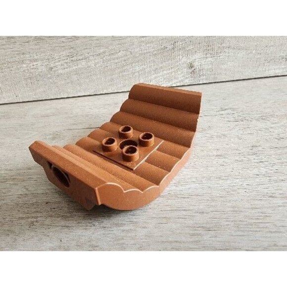 1x Lego Duplo Hanging Bridge Footbridge Reddish Brown 23027 Vintage - Picture 4 of 8